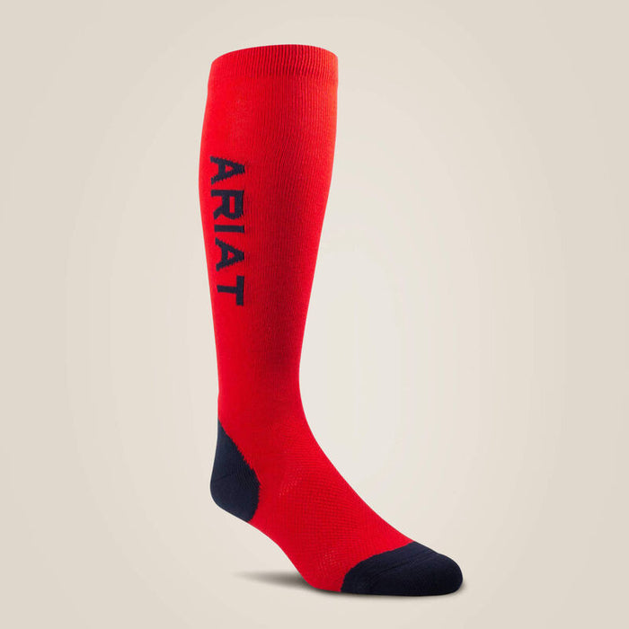 AriatTEK Performance Socks Navy & Red