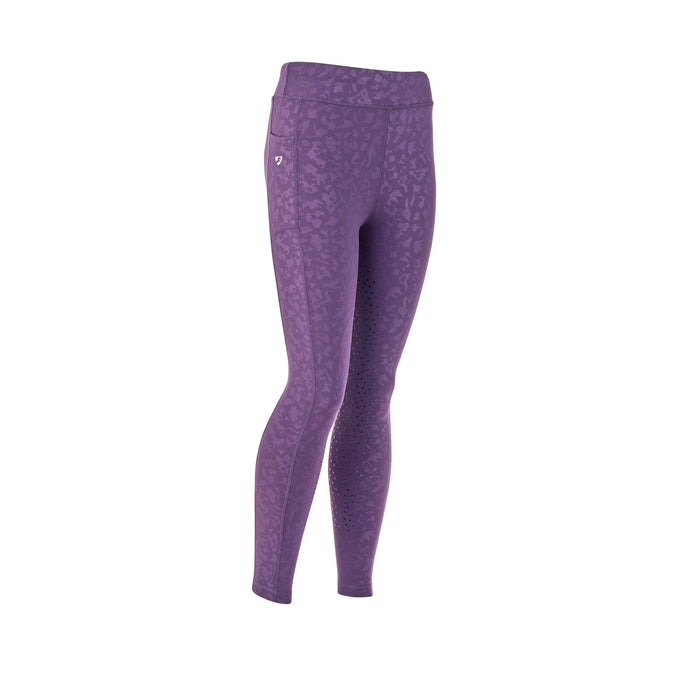 Aubrion Young Rider Non Stop Riding Tights Purple