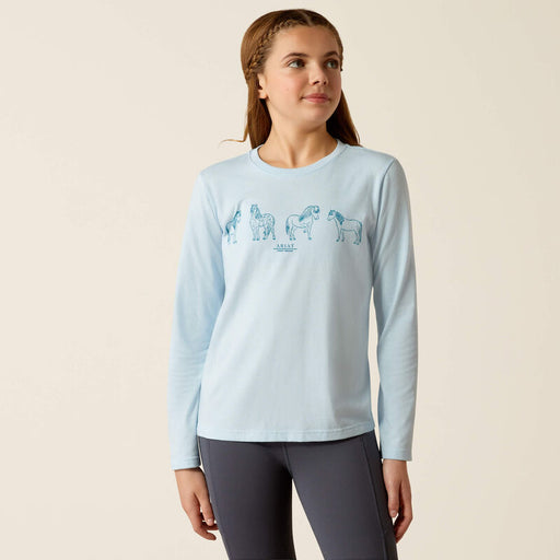 Ariat Youth Pony Squad T-Shirt Cerulean Heather