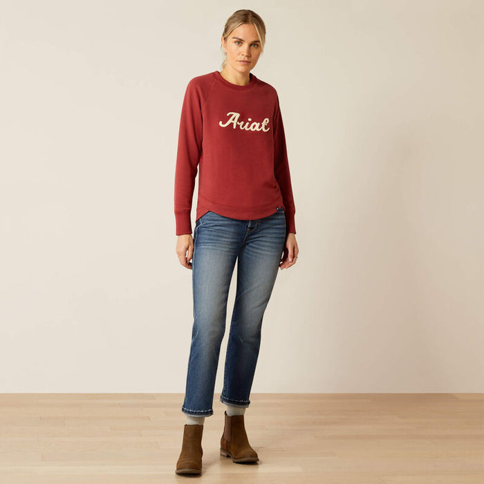 Ariat Womens Benicia SweatShirt Burnt Russet