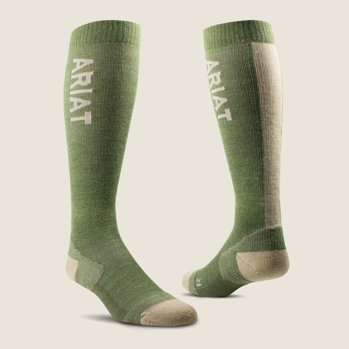 AriatTEK Thaw Merino Socks Moss/Cream