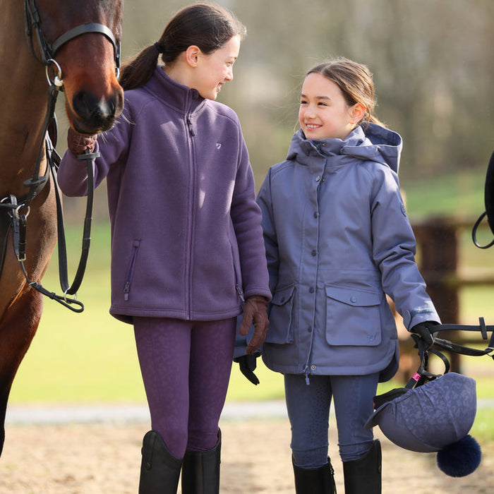 Aubrion Young Rider Shield Riding Tights Blue