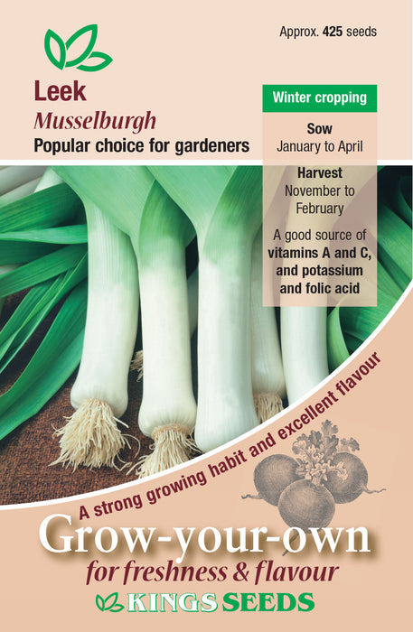 Kings Seeds Leek Musselburgh Seeds