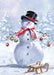 Country Cards Snowman With Baubles Christmas Card