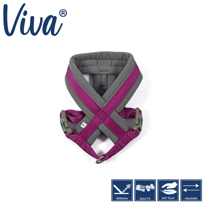 Ancol VIVA Padded Harness Purple