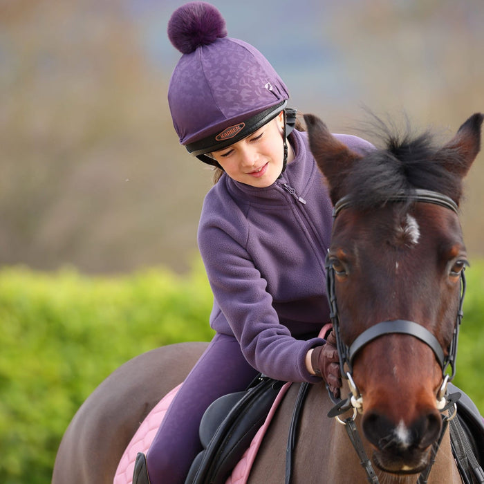 Aubrion Young Rider Restore Fleece Purple