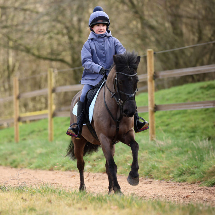 Aubrion Young Rider Shield Riding Tights Blue