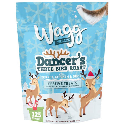 Wagg Treats Three Bird Roast 125g