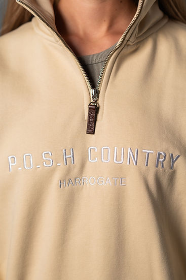 P.O.S.H Country Tidal Quarter Zip Sandstone