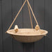 Earthy Sustainable Bird Bath & Feeder Coffee