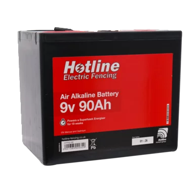 9V 90amp Hr Alkaline Battery