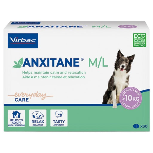 Virbac Anxitane M/L Dog Tablets Pack-30