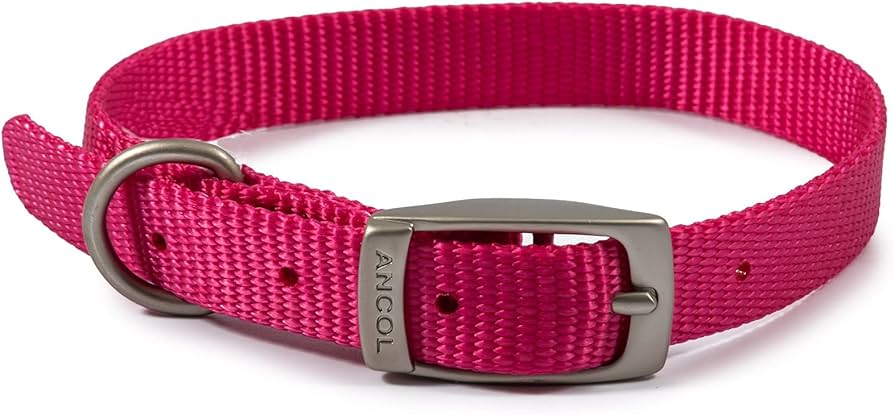 Ancol Buckle Nylon Collar Pink