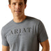 Ariat Black & White Logo Short Sleeve T-Shirt Heather