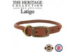 Ancol Heritage Collection Rolled Leather Collar Chestnut