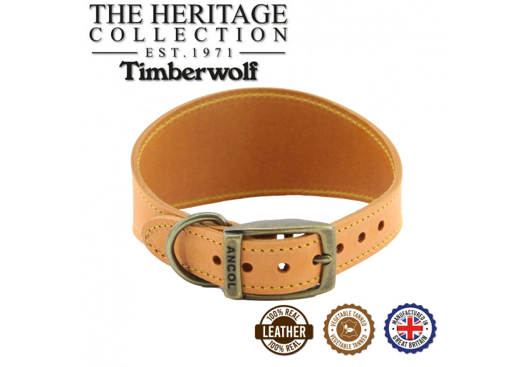 Ancol Heritage Collection Timberwolf Hound Collar Mustard