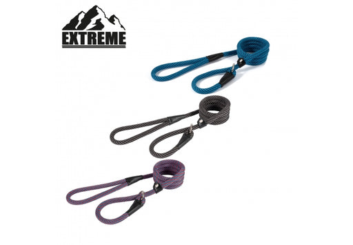 Ancol Extreme Rope Slip Lead Blue