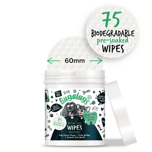 Bugalugs Dental Care Wipes 75pk