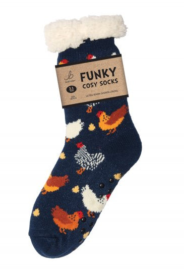 Cosy Socks Chickens 4-8