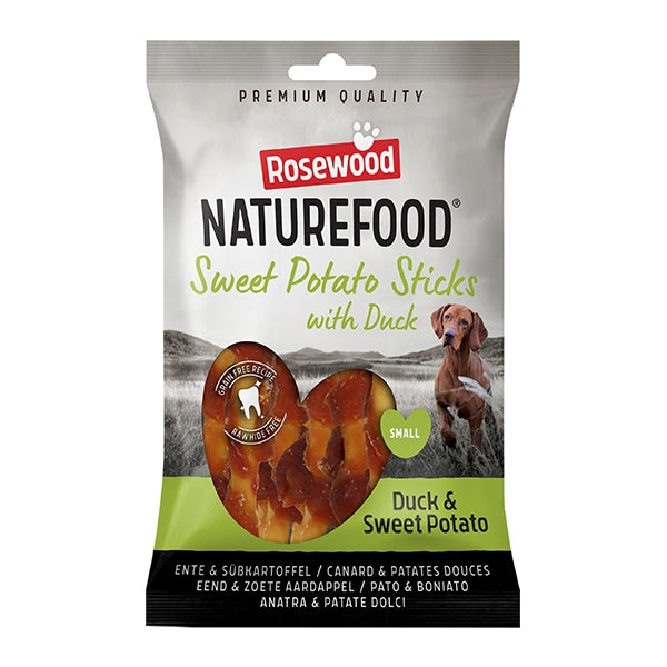 Naturefood Duck Wrapped Sweet Potato Sticks 80g