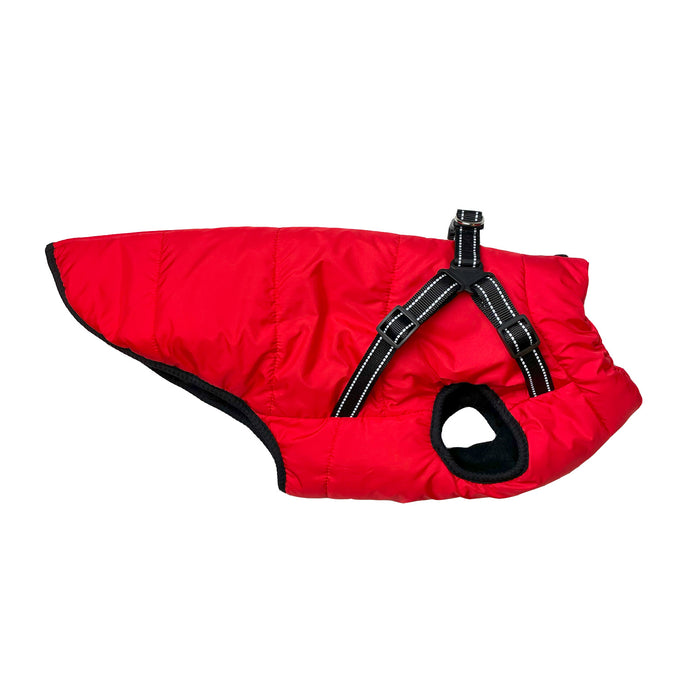 Harness Dog Jacket Red