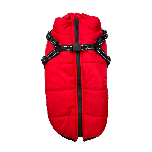 Harness Dog Jacket Red