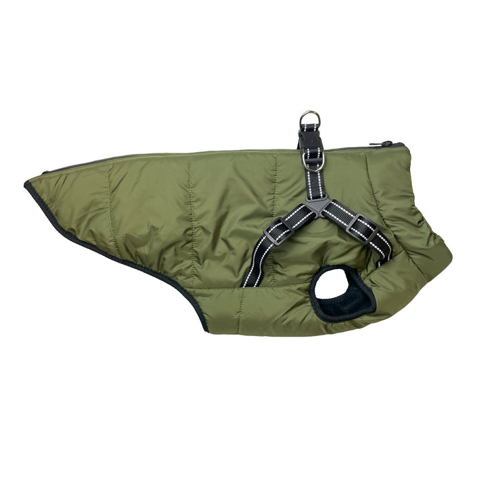 Harness Dog Jacket Green