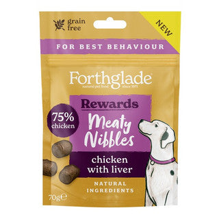 Forthglade Meaty Nibbles Chicken with Liver 70g