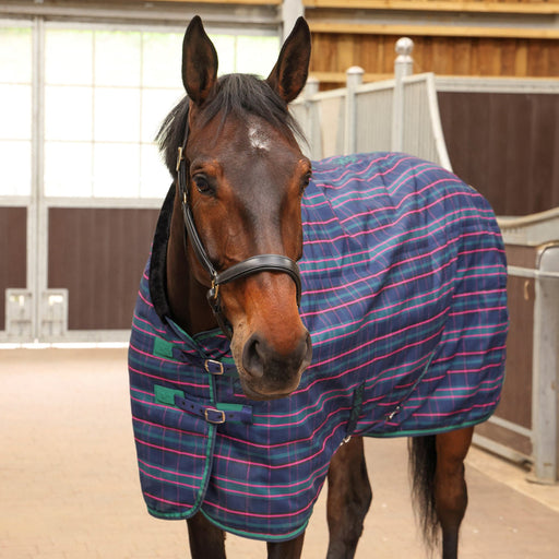 Tempest 100g Stable Rug Navy Tartan