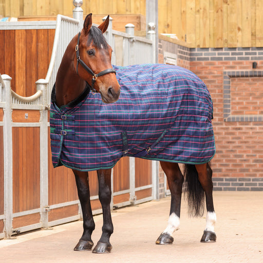 Tempest 100g Stable Rug Navy Tartan