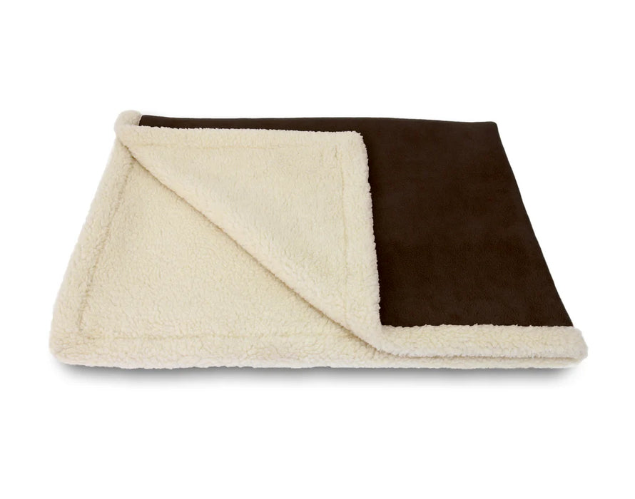 Earthbound Sherpa Blanket Chocolate 83x145cm