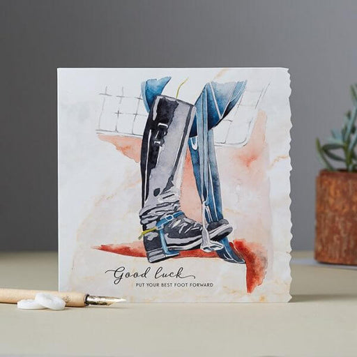 Deckled Edge Good Luck Card