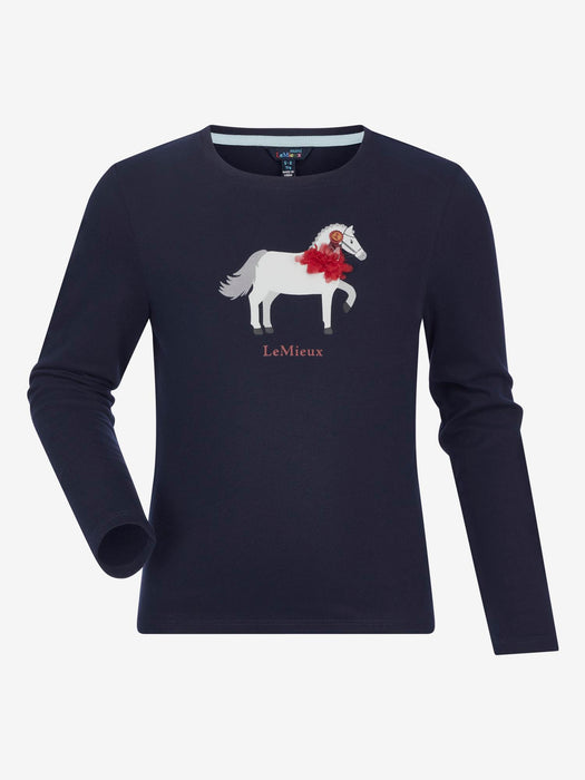 LeMieux Mini Jessie Long Sleeve Top Navy