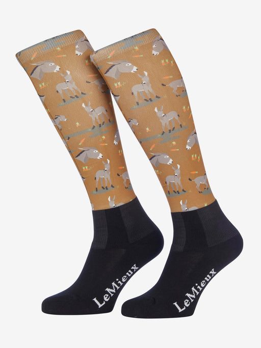 LeMieux Footsie Adult Socks Donkey Ginger