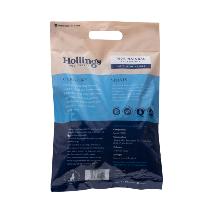 Hollings Sprats 100g Dog Treats