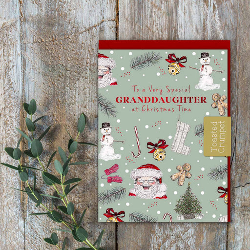 Toasted Crumpet Christmas Special Granddaughter Mini Card