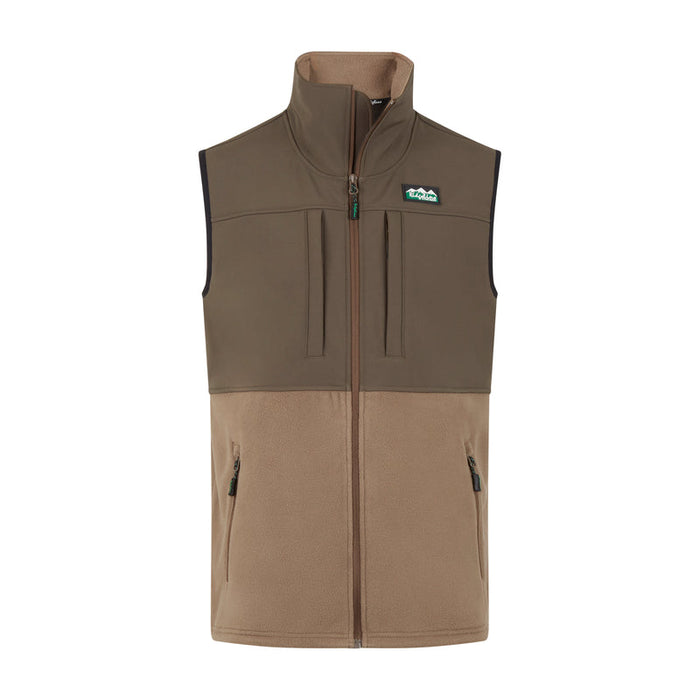 Ridgeline Mens Hybrid Vest Fleece Bark