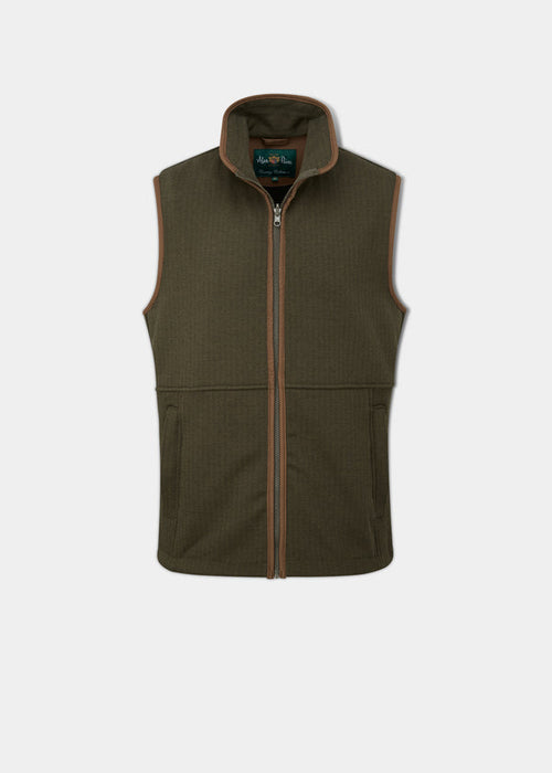 Alan Paine Aylsham Gents Fleece Waistcoat Green