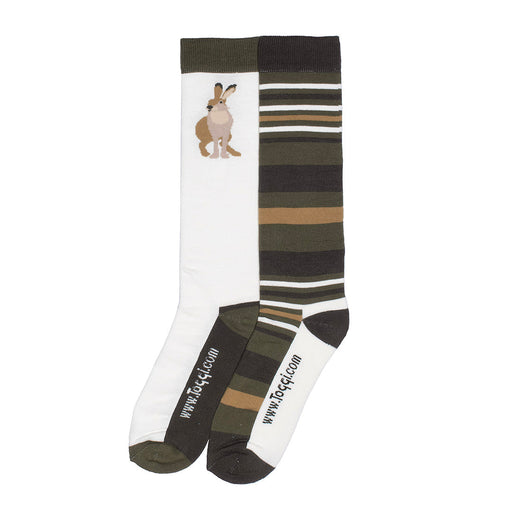 Toggi Ophelia Hare Print Sock Pk2