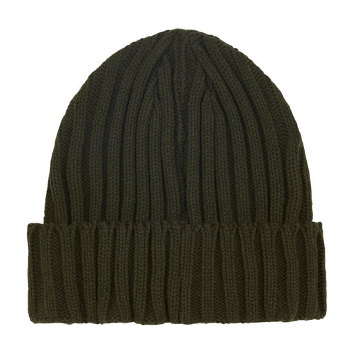 Ridgeline Knitted Beanie Hat Olive