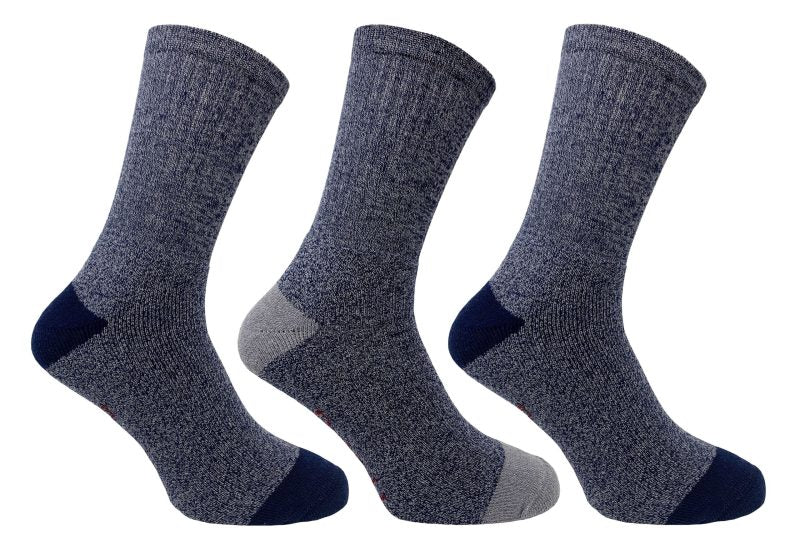 Bramble All Terrain Sock 6-11 Blue Mix 3pk