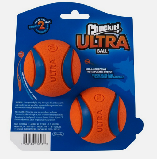 Chuckit Ultra Ball Medium 2pk 6.5cm