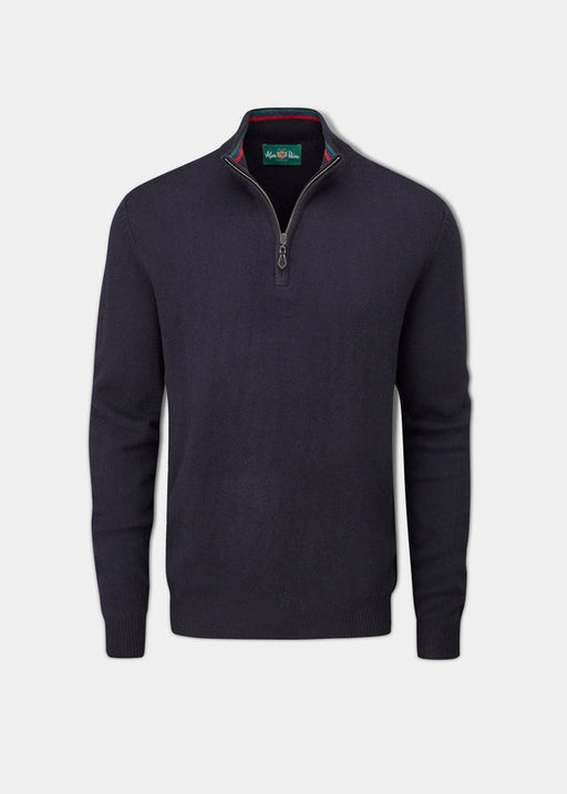 Alan Paine Streetly Half Zip Pullover Navy