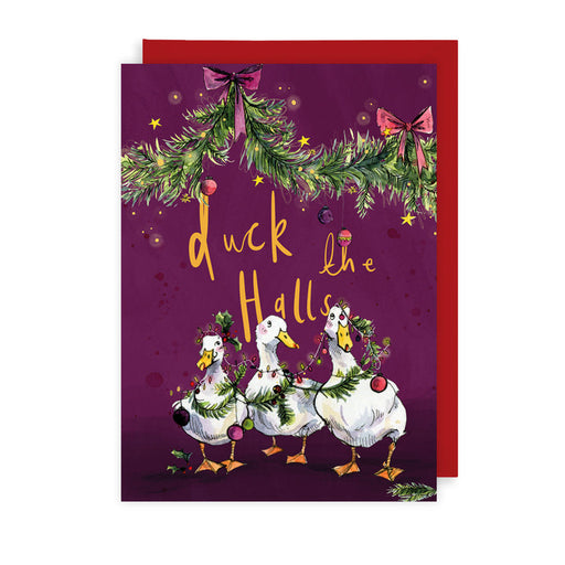 The Art File Duck The Halls Card