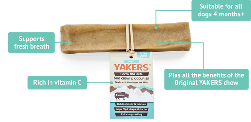 Yakers Mint Dog Chews Medium