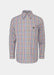 Alan & Paine Mens Ilkley Shirt Rust Check