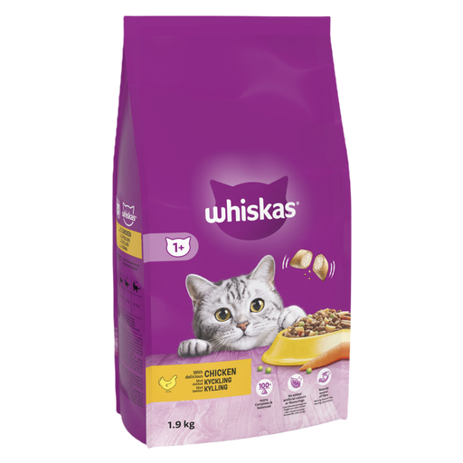 Whiskas Adult Cat 1+ Complete Chicken Dry Cat Food