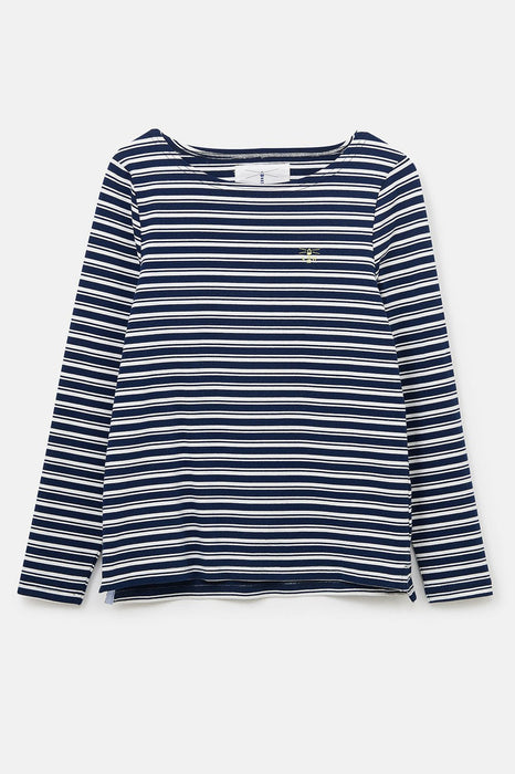 Lighthouse Causeway Long Sleeve Top Navy Stripe