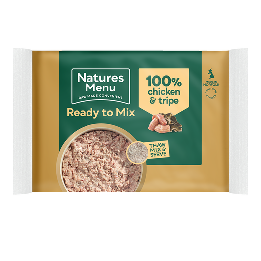 Natures Menu Ready To Mix Chicken & Tripe Block 400g