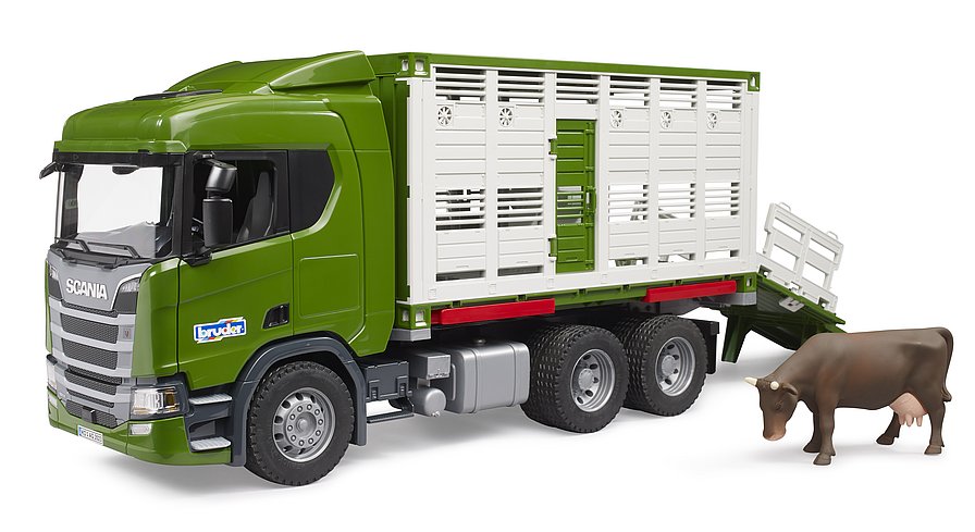 Bruder scania cattle truck on sale